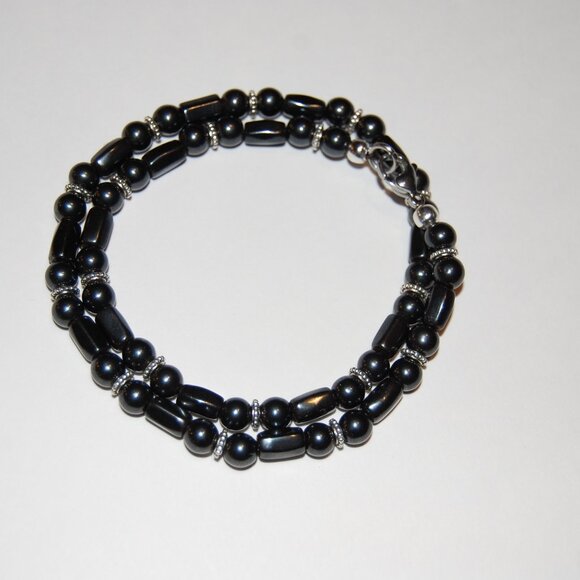 Magnetic Necklace,Hematite Necklace,Magnetic Beads Necklace,Heathy Necklace - Picture 4 of 4